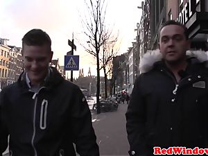 meaty Amsterdam hooker cockriding tourist